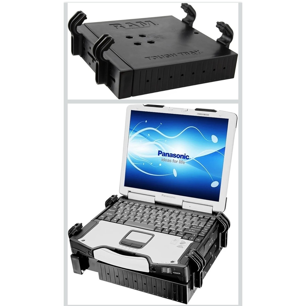 RAM Mounts Tough-Tray Universal Laptop Holder RAM-234-3 Black 10-16in Width - Picture 9 of 9